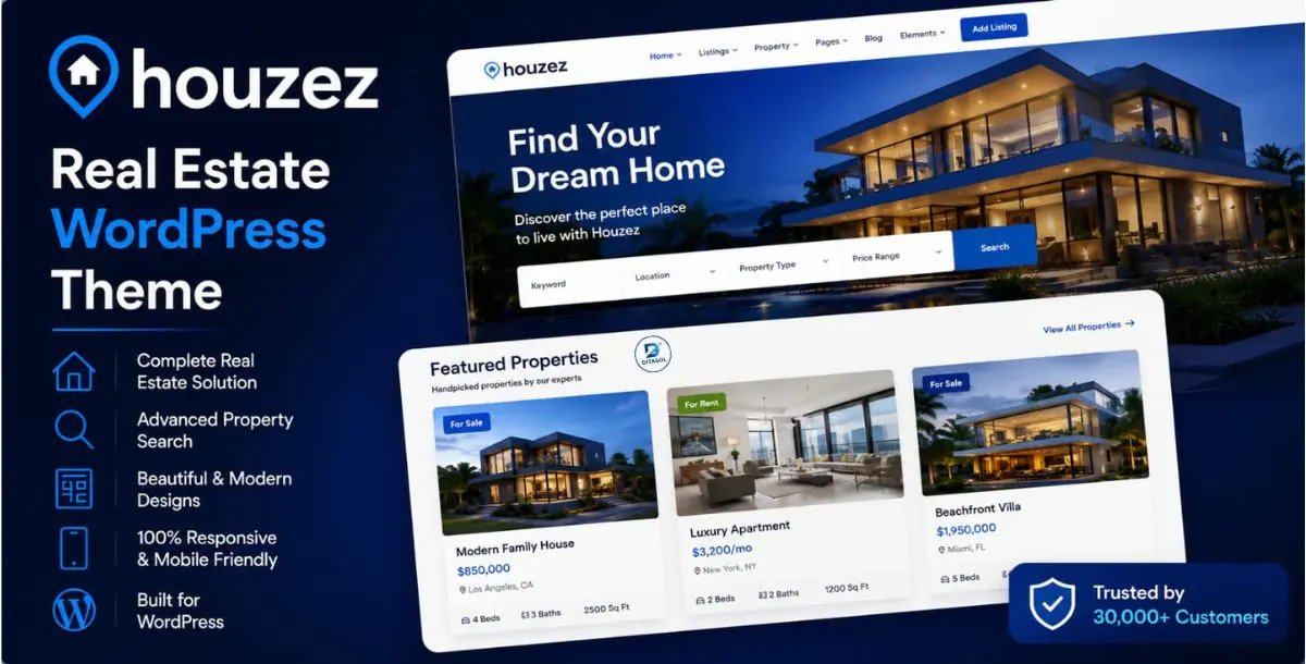 Houzez – The Ultimate Real Estate WordPress Theme