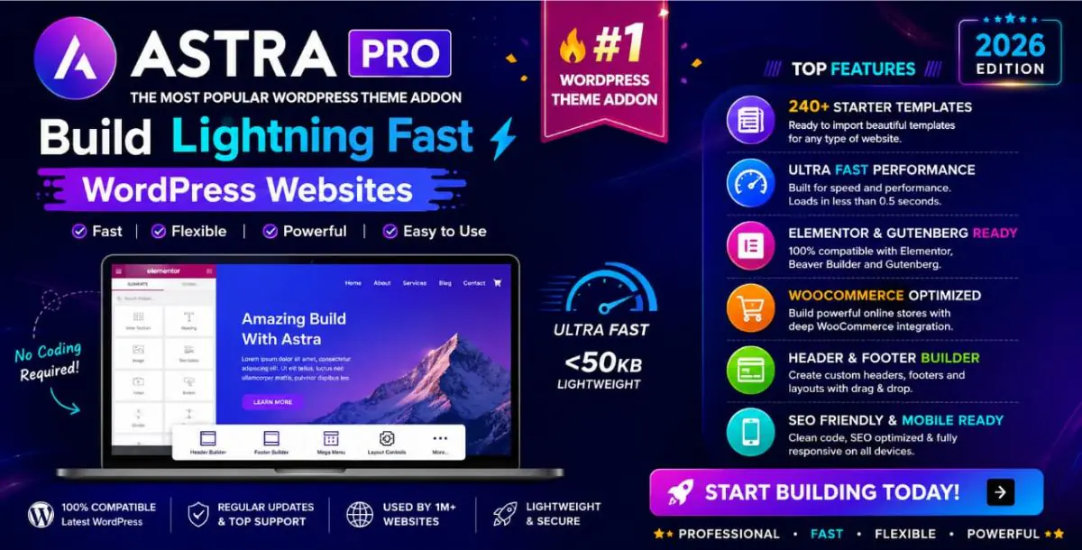 Astra Pro Wordpress Theme